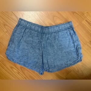 Vineyard Vines Size XXS Blue Shorts Linen Cotton Blend Beachy Preppy